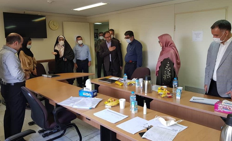 بازدید دکتر کرد نائیج از روند برگزاری مصاحبه دکترای تخصصی در دانشگاه