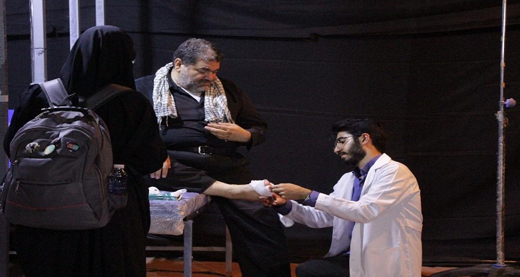  خدمات رسانی موکب ثامن الحجج (ع) دانشگاهیان تربیت مدرس