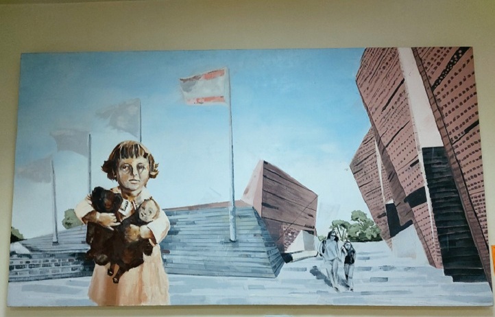 تابلوهای نقاشی دانشجویان دانشکده هنر و معماری میهمان کتابخانه مرکزی 